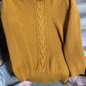 Adorable mustard sweater